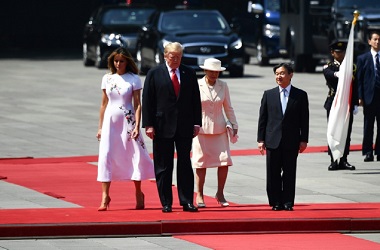 Trump Bertemu Kaisar Naruhito di Istana Tokyo