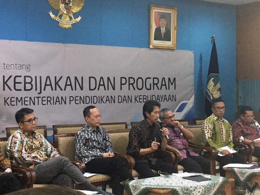 Jumpa Pers Hasil Ujian Nasional SMP, Medcom.id/Intan Yunelia.