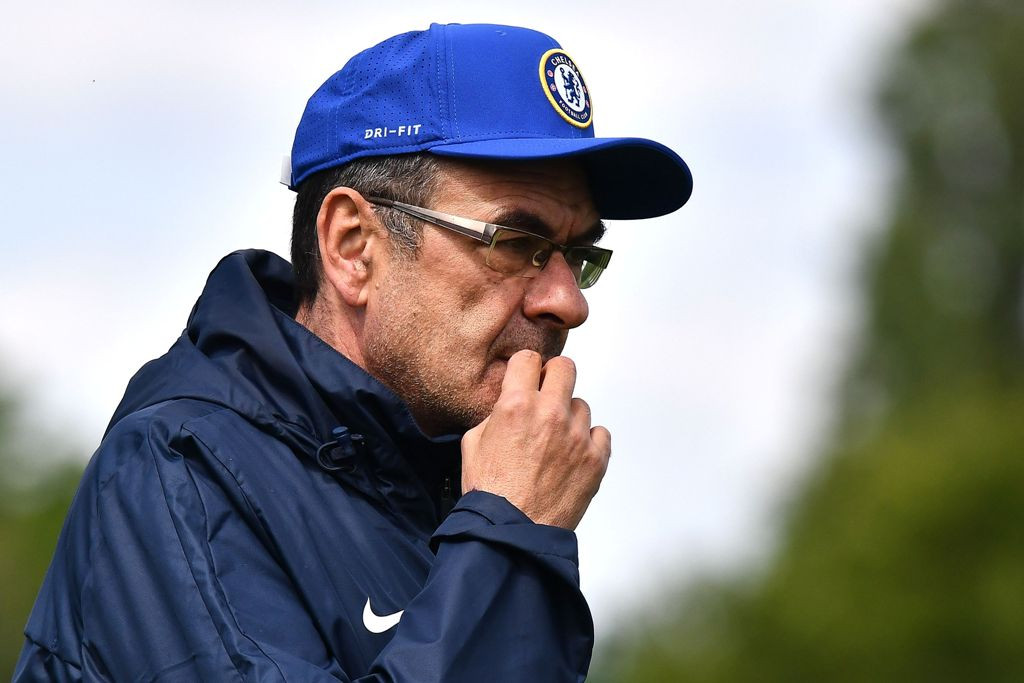 Pelatih Chelsea, Maurizio Sarri (AFP/Ben Stansall)