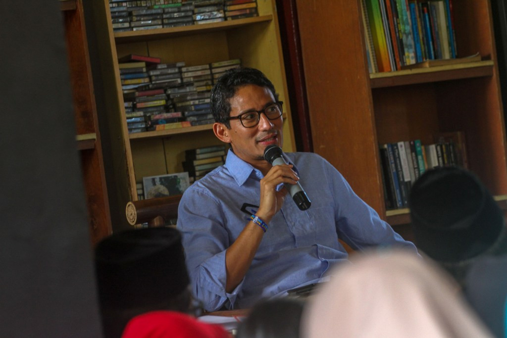 Sandiaga Berlebaran di Amerika