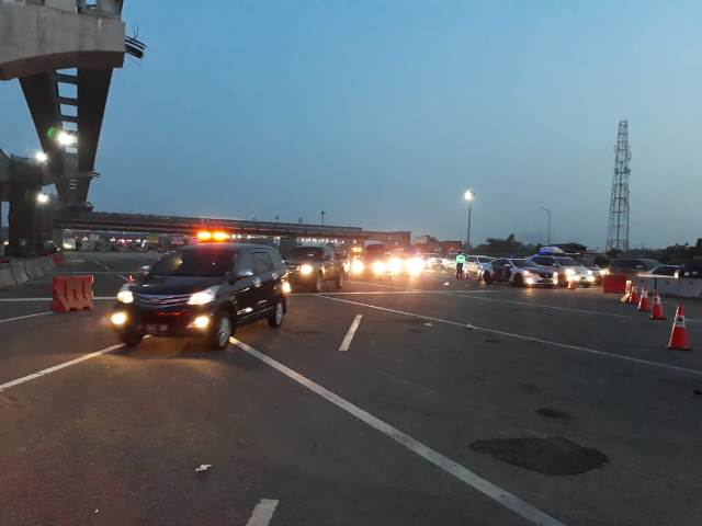 Area Pemberlakuan <i>Contra Flow</i> Tol Jakarta-Cikampek Diperpanjang