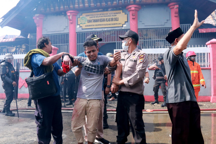 Napi Bakar Rutan Sigli Gara-gara Dispenser Disita