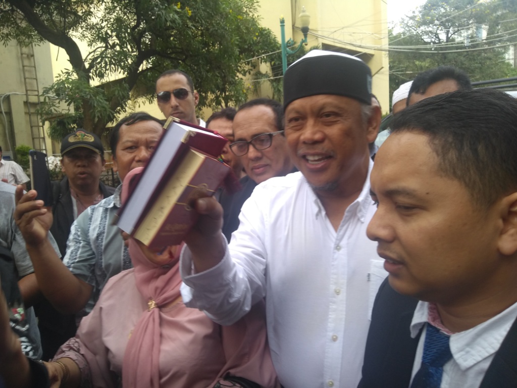 Anggota Tim Advokasi Badan Pemenangan Nasional (BPN) Prabowo Subianto-Sandiga Uno, Eggi Sudjana. Foto: Medcom.id/Kautsar Widya Prabowo.