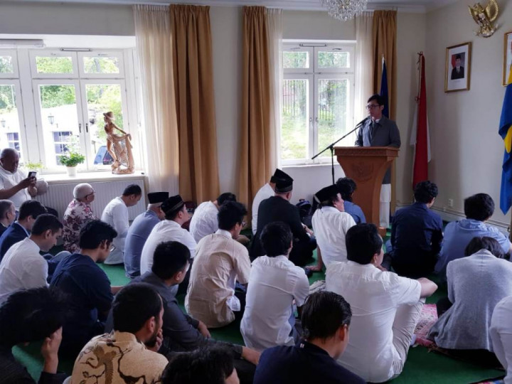 KBRI Stockholm Gelar Salat Id Bersama WNI