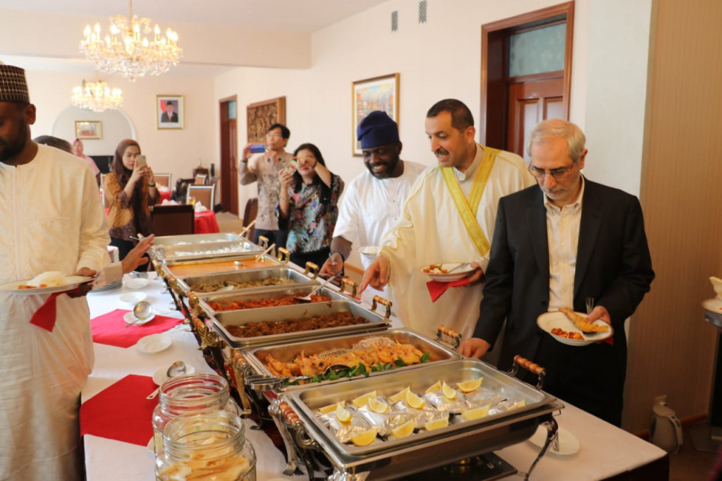 KBRI Pyongyang menggelar open house Idulfitri. (Foto: Dok. KBRI Pyongyang)