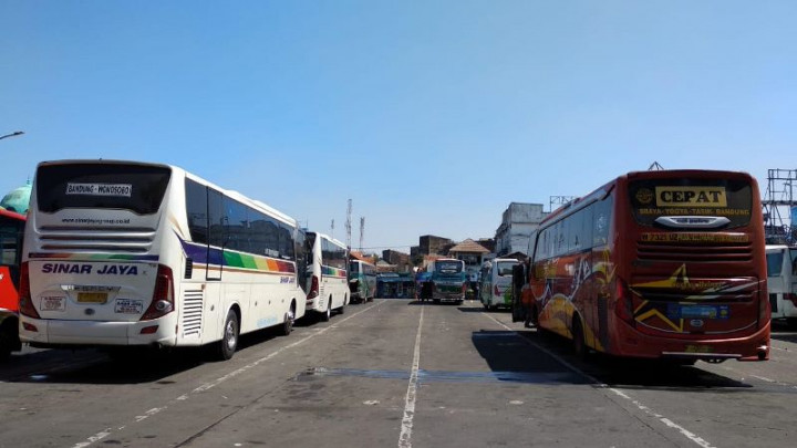 Terminal Cicaheum Bandung Sepi saat Puncak Arus Balik