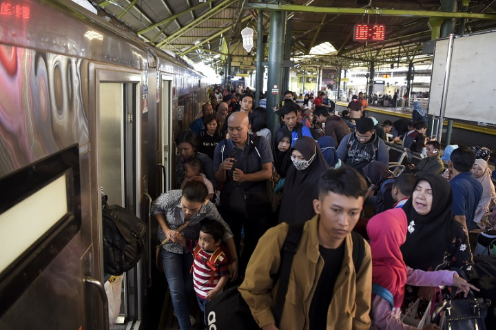 19.850 Pemudik Tiba di Stasiun Gambir pada H+4