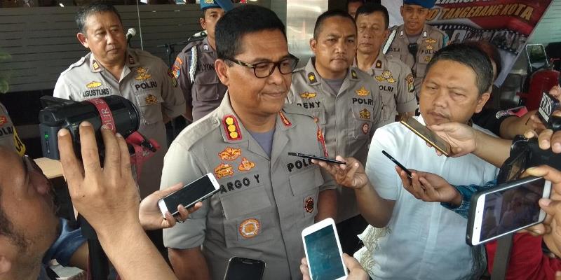 Kabid Humas Polda Metro Jaya Kombes Argo Yuwono di Polres Metro Tangerang Kota.