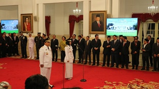 Presiden Lantik Gubernur Lampung