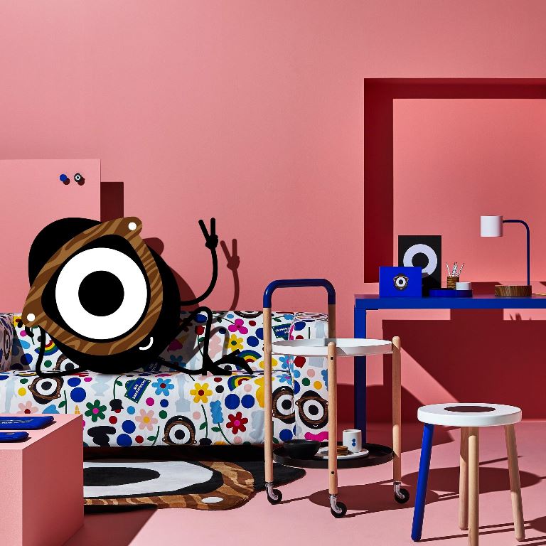 Furnitur penuh warna dengan gambar yang menarik menjadi pilihan tepat. (dok: IKEA)