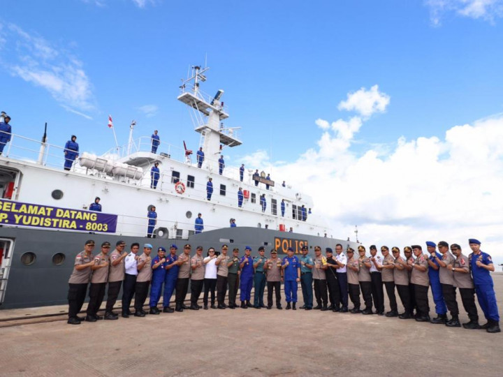 KP Yudistira 8003 Perkuat Pengamanan Laut Polda Kepri