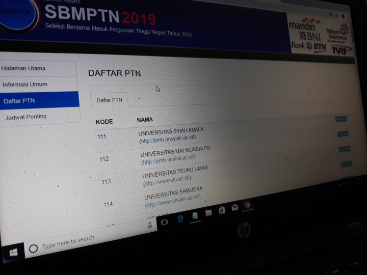 Jumlah Pendaftar SBMPTN Sudah Mencapai 372.534 Peserta.