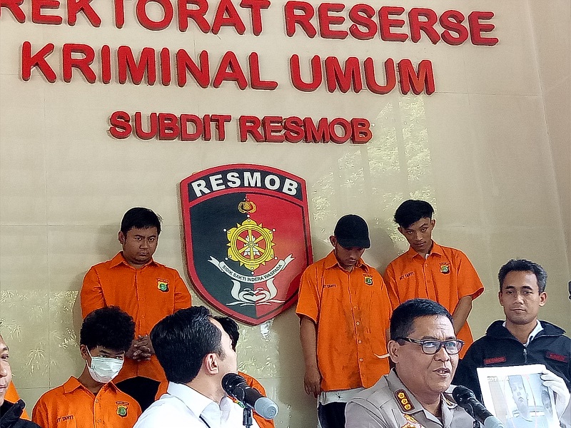 Kabid Humas Polda Metro Jaya Kombes Argo Yuwono merilis tiga pelaku pembobol sembilan ATM. Medcom.id/Siti Yona Hukmana.