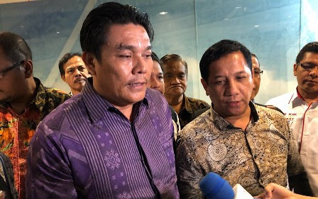 Advokat, Sandi Situngkir melaporkan Bambang Widjojanto ke Peradi. Foto: Theofilus Ifan Sucipto/Medcom.id