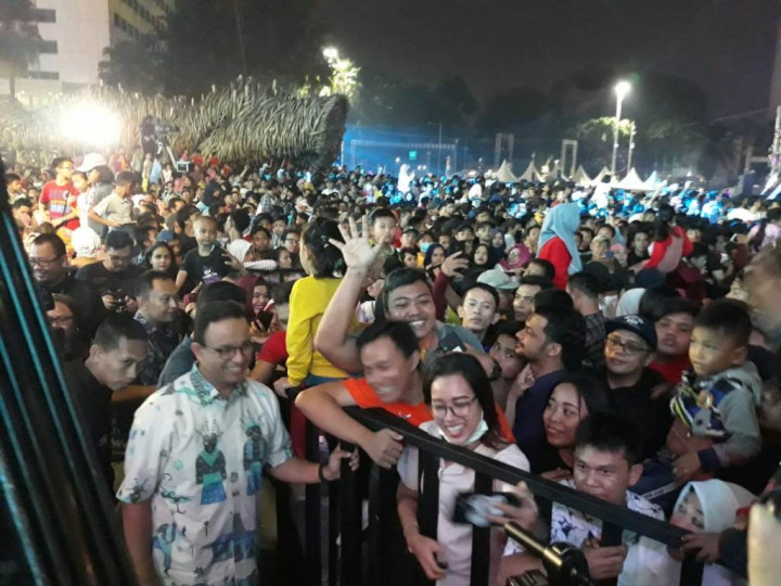 Kala Anies Menyapa Warga di HUT DKI Jakarta
