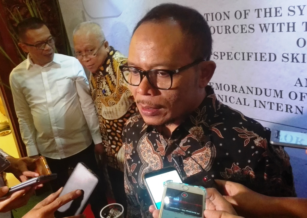 Menaker M Hanif Dhakiri (Foto:Medcom.id/Gervin Nathaniel Purba)