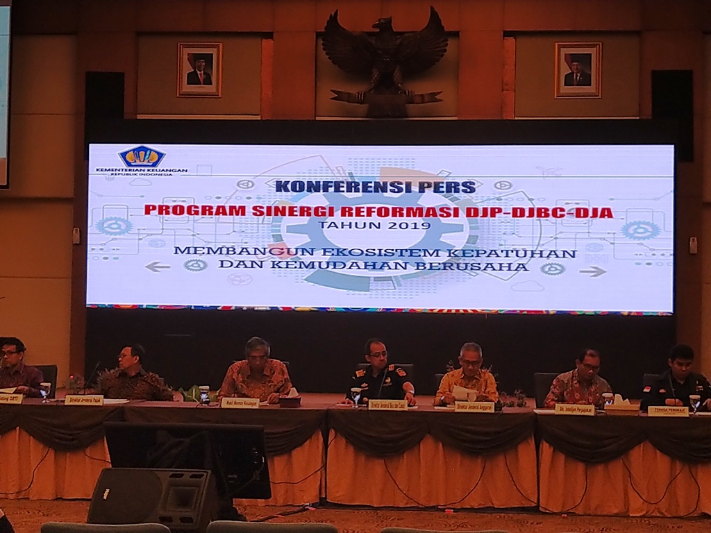 Direktorat Jenderal Pajak (DJP), Direktorat Jenderal Bea dan Cukai (DJBC), dan Direktorat Jenderal Anggaran (DJA) bersinergi tingkatkan penerimaan pajak. (FOTO: Medcom.id/Ilham Wibowo)