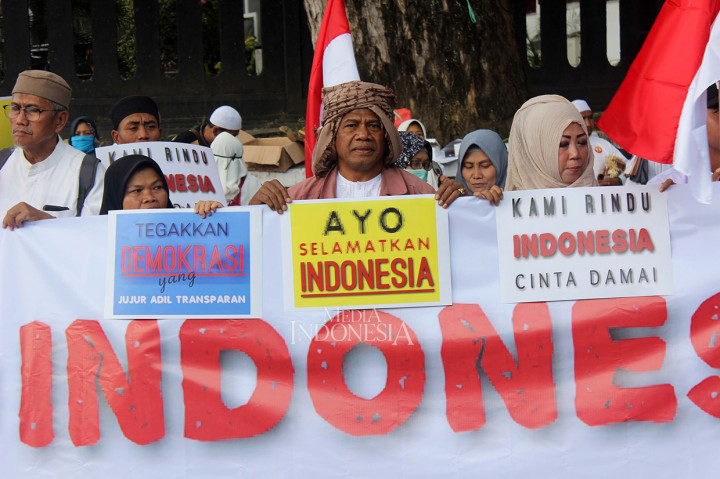 Jelang Putusan MK, Warga di Malang Deklarasi Indonesia Damai