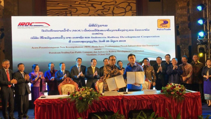 Indonesia Bangun Kereta Senilai Rp9 Triliun di Laos