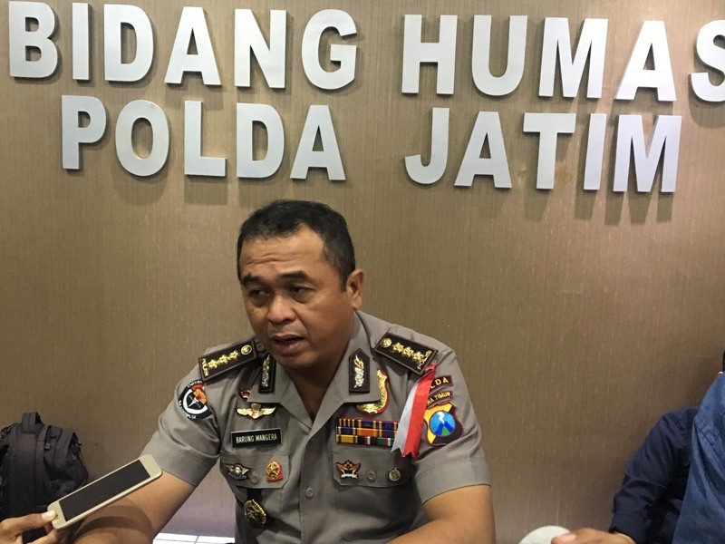 Kabid Humas Polda Jawa Timur, Kombes Frans Barung Mangera. Medcom.id/ Amaluddin..