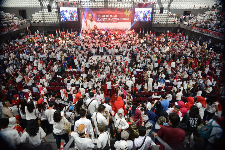 Forum Relawan Jokowi Gelar Halalbihalal di Senayan