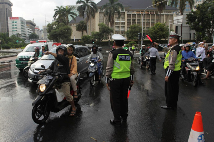 Polisi Rekayasa Lalin Sidang Putusan Sengketa Pemilu
