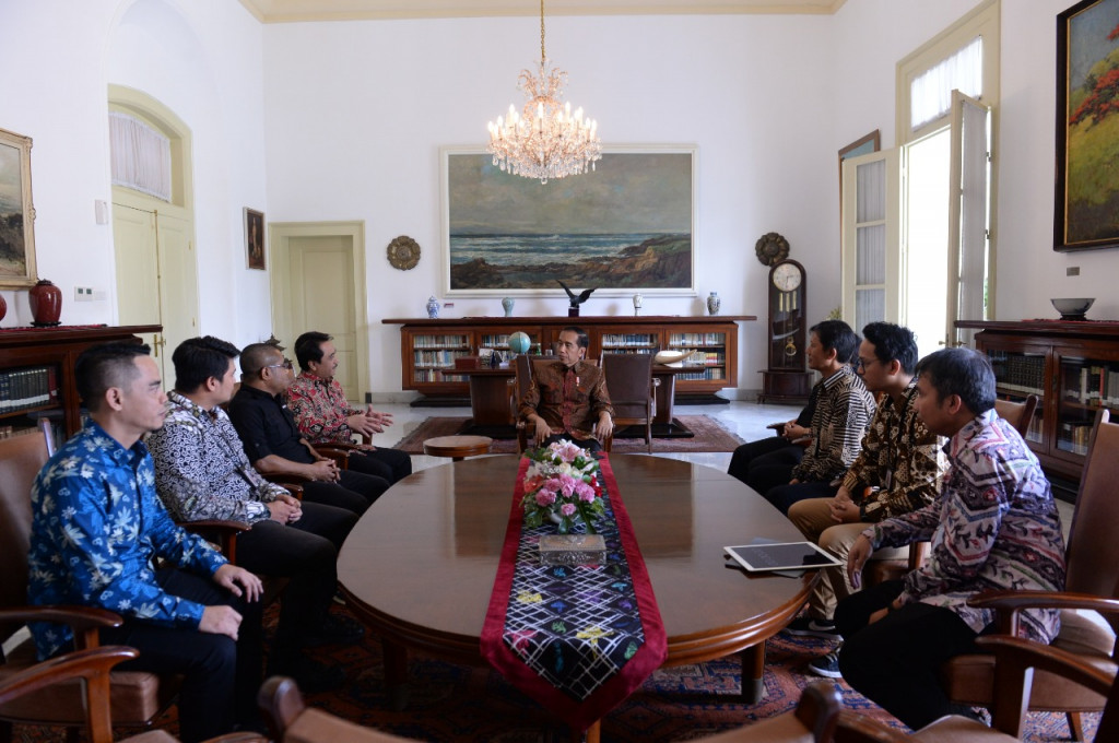 Presiden Joko Widodo saat wawancarar khusus dengan Medcom.id. Foto: Biro Pers Istana.
