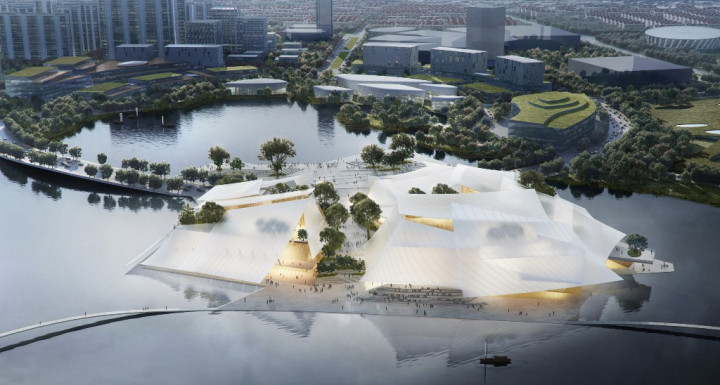 Gedung Pertunjukan Menyerupai Layar Kapal Tiongkok Abad ke-2