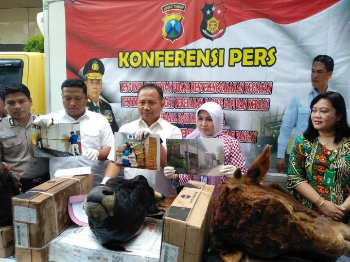 Polisi Bongkar Perdagangan Daging Impor Ilegal di Malang