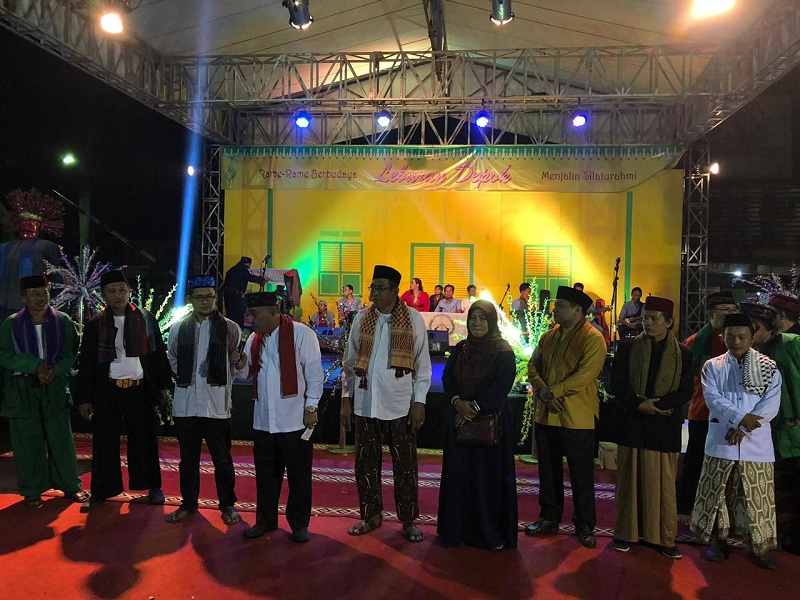 Wali Kota Depok  Mohammad Idris di Lebaran Orang Depok. Foto: Medcom.id