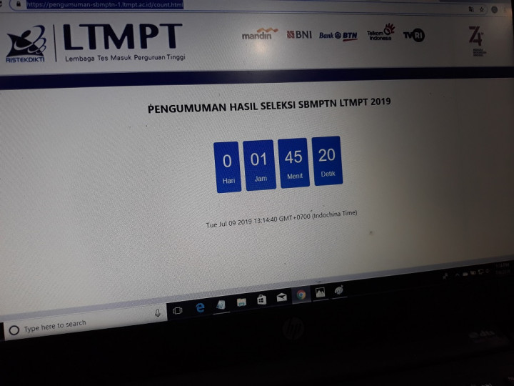 Siap-siap, Hasil SBMPTN Diumumkan 15.00 WIB