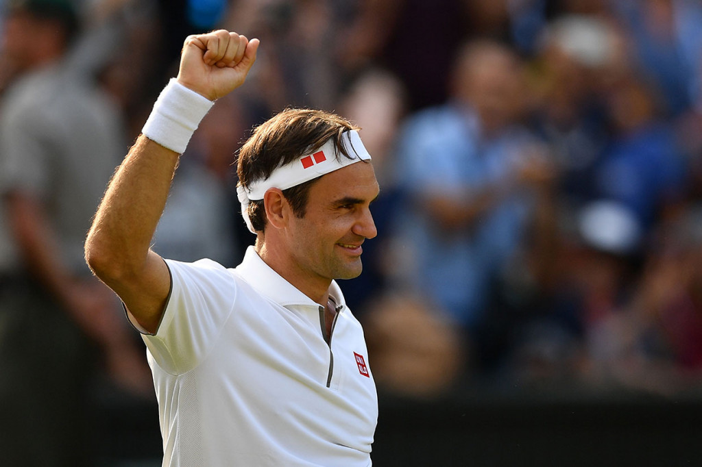 Federer Cetak Kemenangan ke-100 Wimbledon