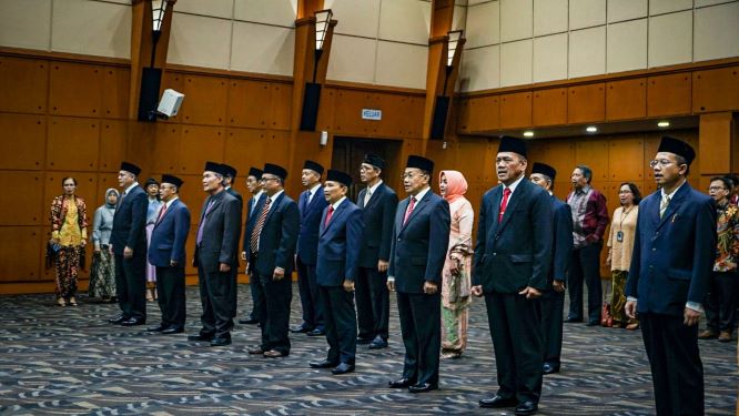 Pelantikan anggota BSNP periode 2019-2023. Kemendikbud/BKLM.