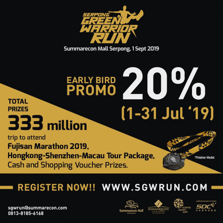 Summarecon Kembali Gelar Kompetisi Lari Serpong Green Warrior Run