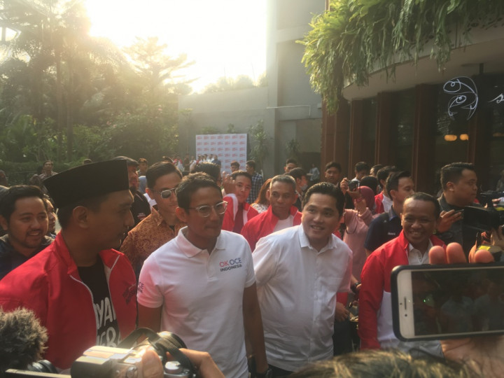Sandiaga dan Erick Merasa Tak Perlu Rekonsiliasi