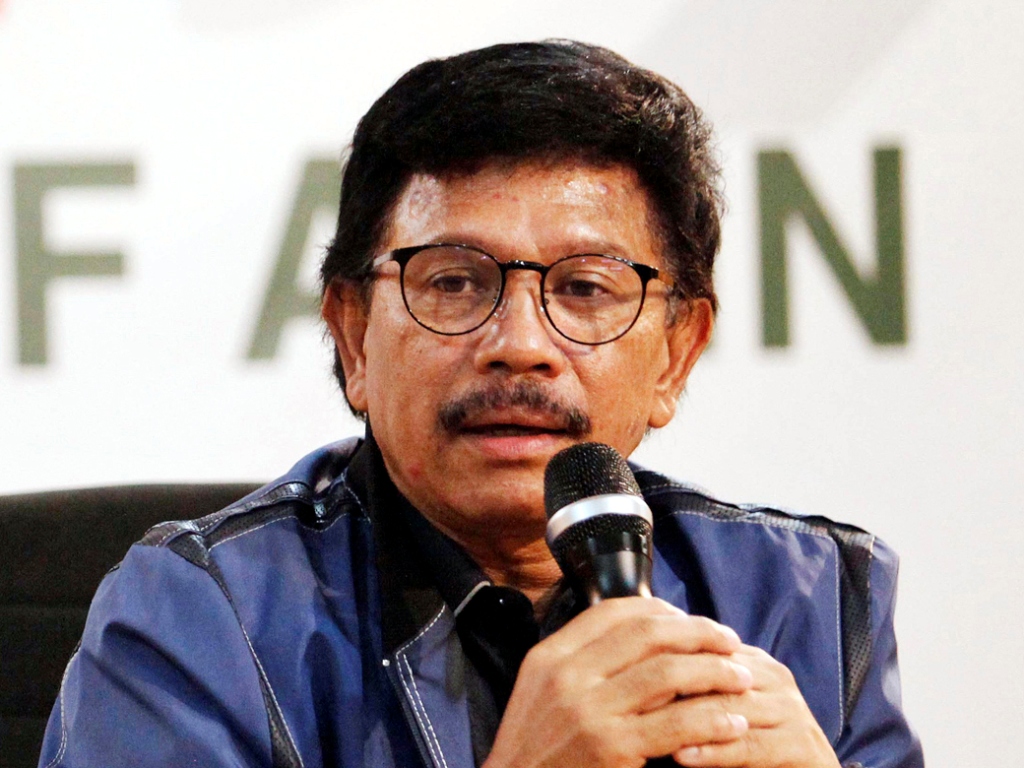 Johnny G. Plate menyebut Partai NasDem ogah merendahkan diri dengan menyodorkan nama calon menteri untuk kabinet Jokowi-Ma'ruf Amin. Foto: MI/Rommy Pujianto.