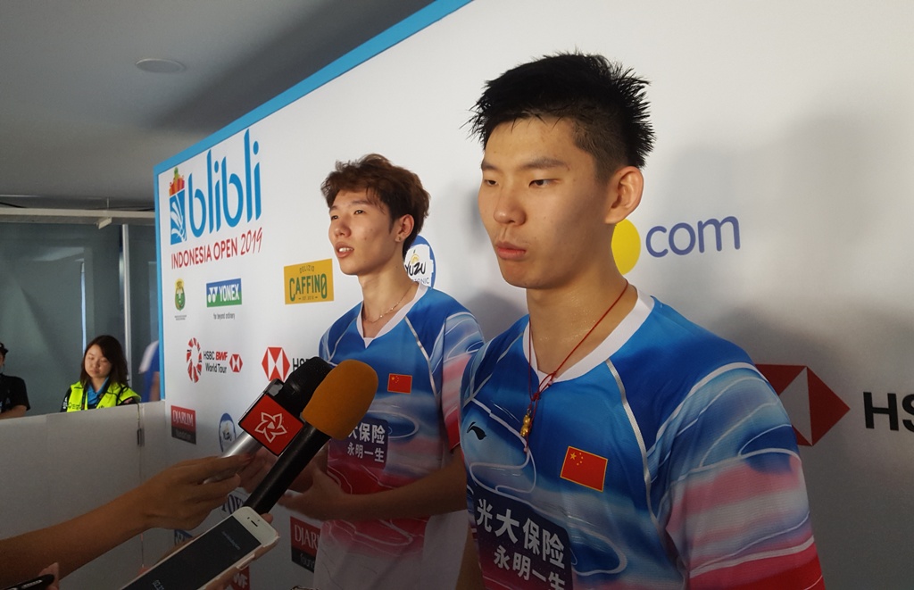 Ganda putra Tiongkok Li Jun Hui/Liu Yu Chen (Foto: medcom.id/Gregorius Gelino)