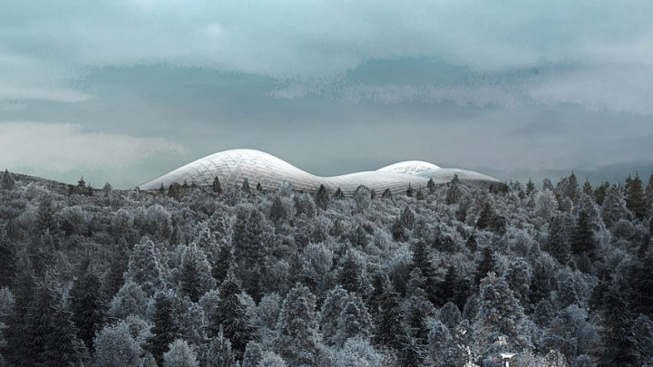 Kubah Kaca di Islandia Dirancang untuk Cuaca Ekstrem