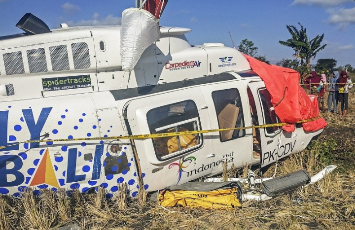 Helikopter yang Jatuh di Lombok Laik Terbang