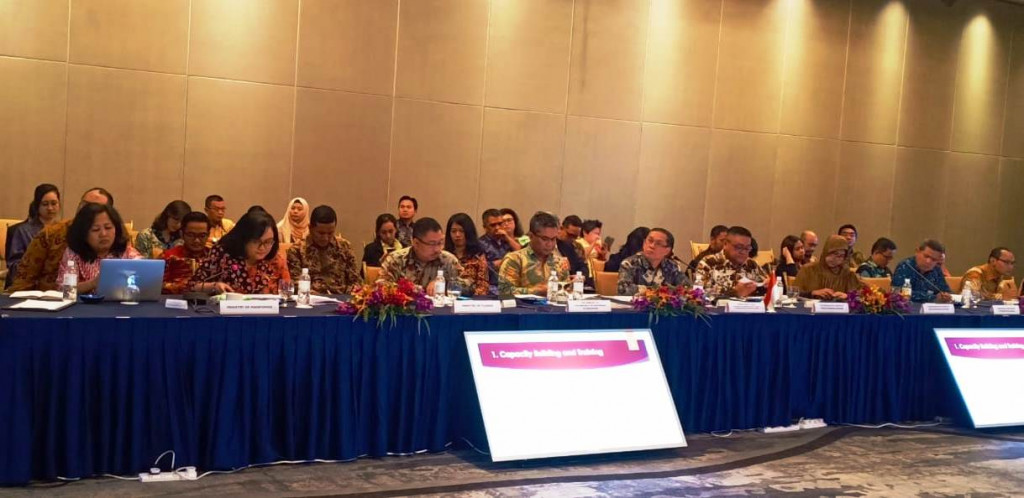 Kemenaker menghadiri The 7th Senior Officials Meeting (SOM) of the Indonesia-Singapore of Six Bilateral Economics Working Groups di Singapura (Foto:Dok.Kemenaker)