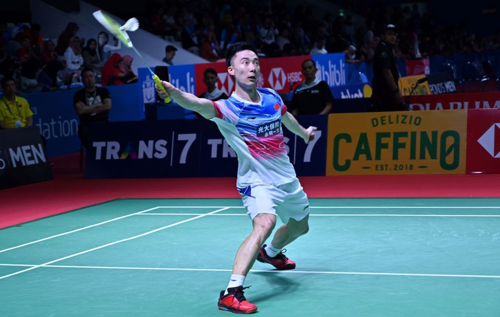 Pebulu tangkis Tiongkok, Huang Yu Xiang (Foto: AFP/Adek Berry)