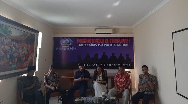 Diskusi di Kantor Formappi -- Foto: Medcom.id/Kautsar Widya Prabowo.