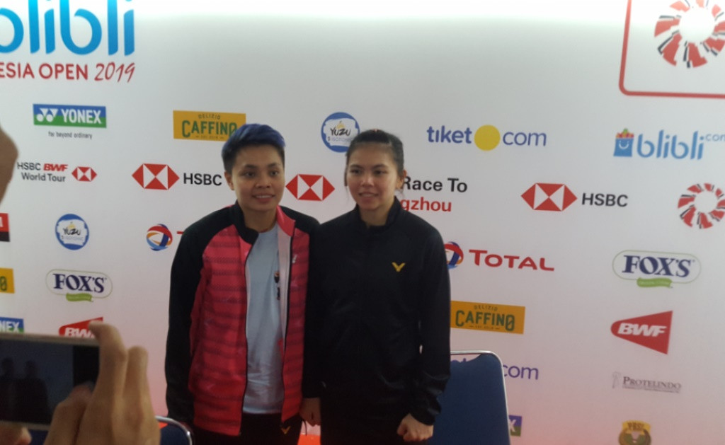 Greysia Polii dan Apriyani Rahayu gagal ke perempat final Indonesia Open 2019 (Foto: Medcom.id/Gregorius Gelino)
