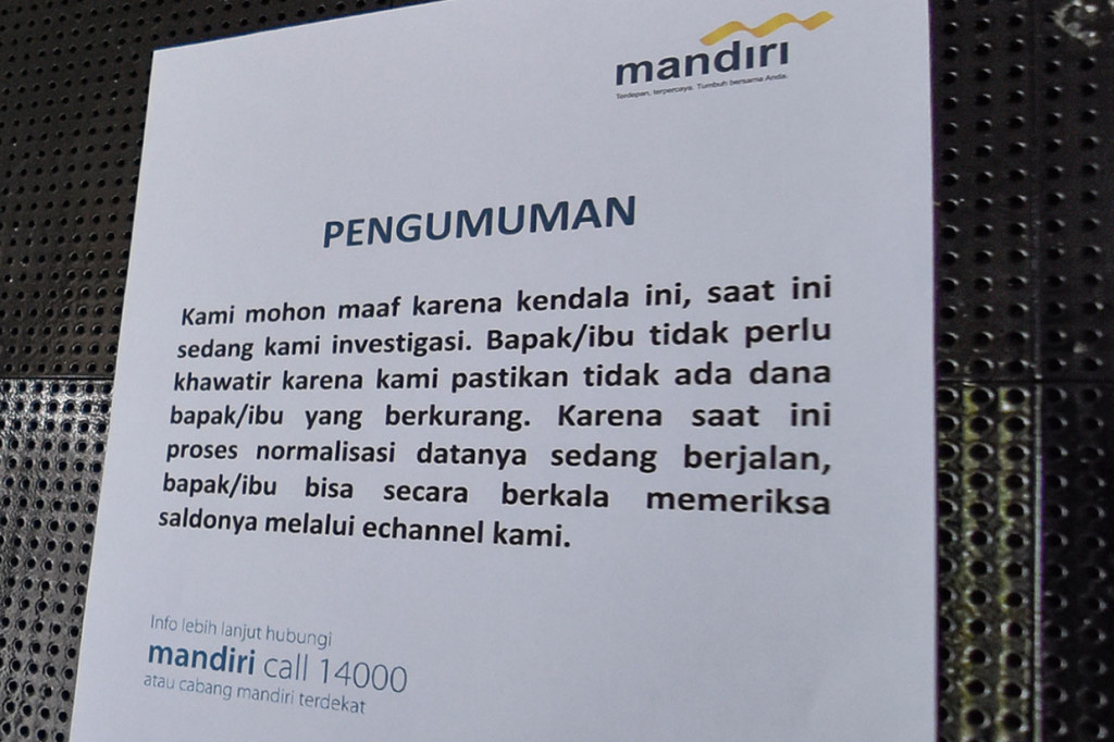 Nasabah Bank Mandiri Keluhkan Saldo Berkurang