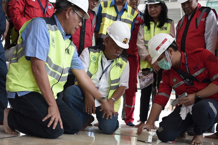 Menteri Basuki Tinjau Renovasi Masjid Istiqlal