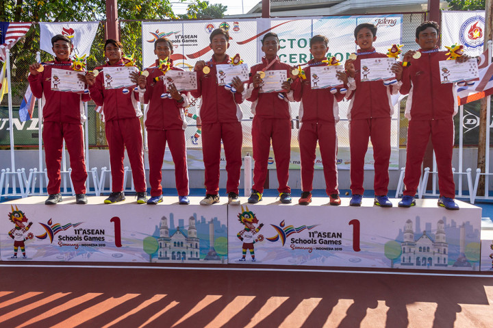 Tenis Beregu Putra-Putri Indonesia Rebut Emas ASG XI