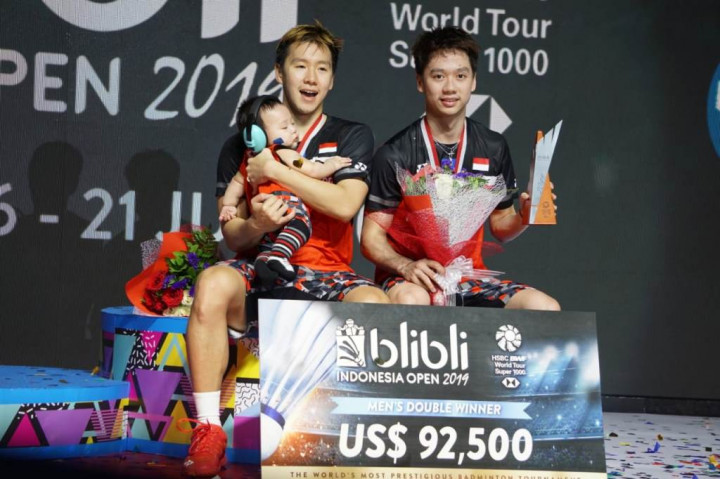 Marcus/Kevin Pertahankan Gelar Indonesia Open dalam 28 Menit