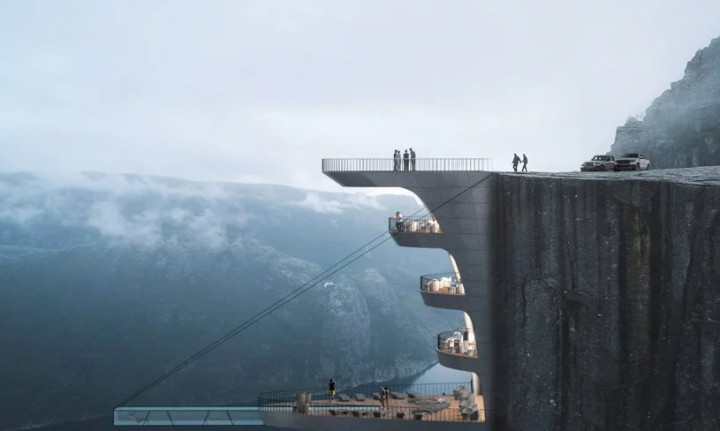 Anda Suka Tantangan? Coba Menginap di Hotel Tepi Jurang