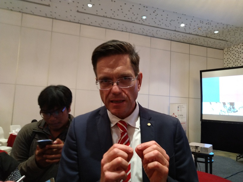 Vice Chairman EuroCham Wichard Von Harrach. Medcom/Ilham Wibowo. 