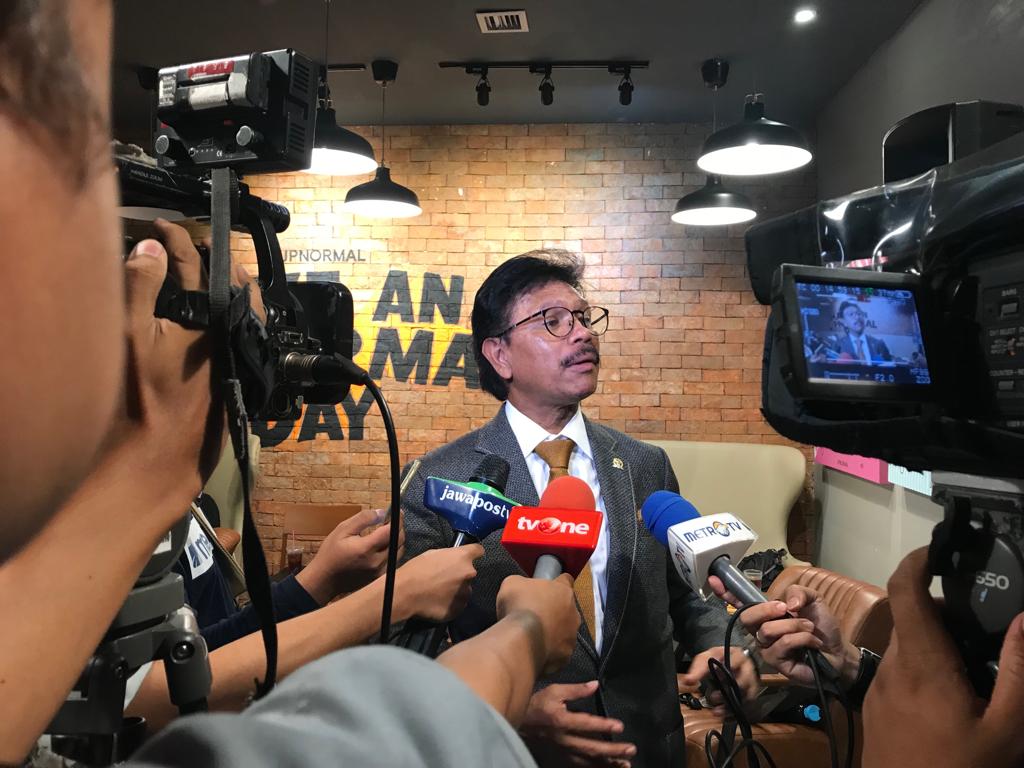 Sekretaris Jenderal Partai NasDem Johnny G Plate. Foto: Medcom.id/Fajar Nugraha.